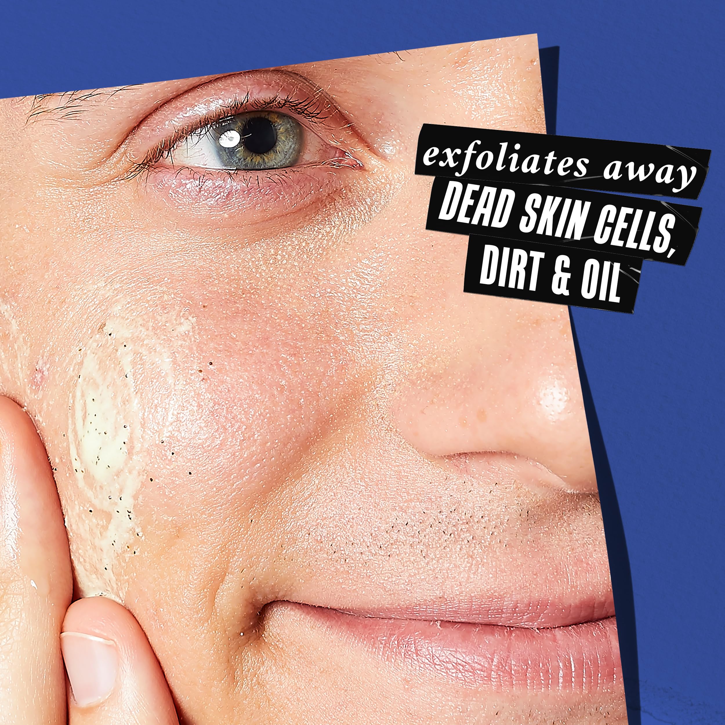 Kiehl's Facial Fuel Exfoliating Face Scrub, Facial Cleanser for Men, Smooths Skin & Removes Dead Skin, Dirt & Oil, Helps Soften Tough Facial Hair, with Caffeine, Menthol, Vitamin E - 3.4 fl oz